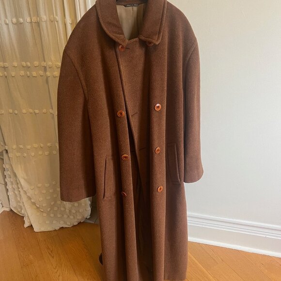 Beautiful Vintage Canali for Holt Renfrew Vintage Oversized Peacoat - Picture 2 of 6
